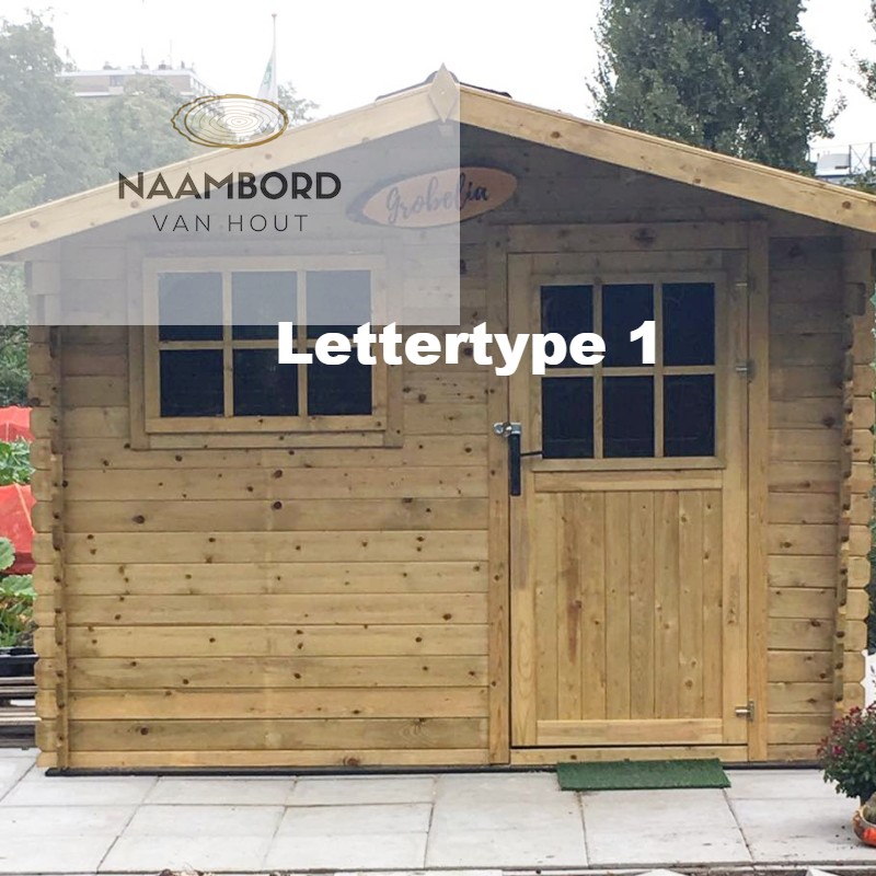 Naambord van hout ovaal met schors 55 tot 60cm - Afbeelding 17