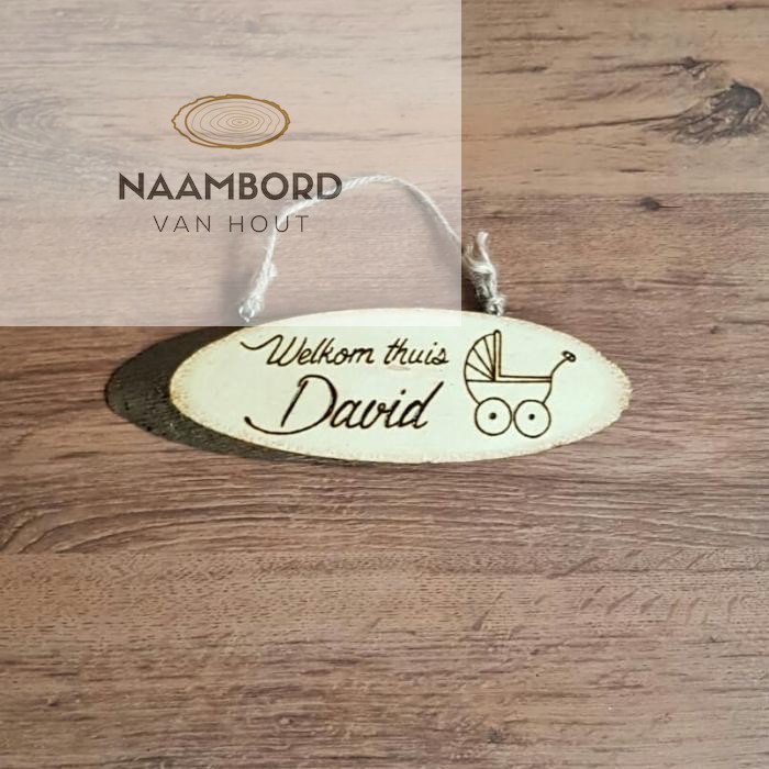 Naambord circa 25cm met hoefijzer of ander figuur - Afbeelding 12