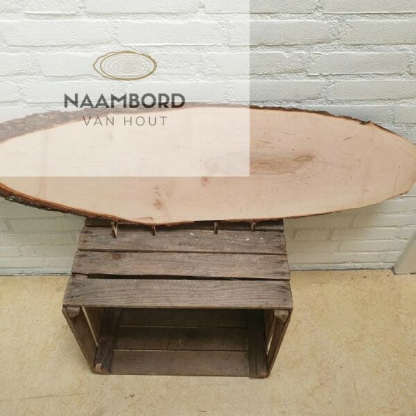 Houten schilderij boomschijf 1 meter - Afbeelding 3