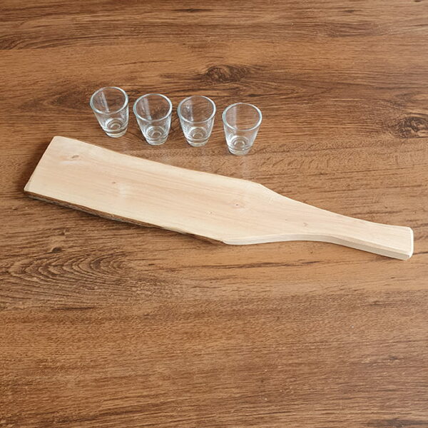 Schnapsplank van hout - Afbeelding 2