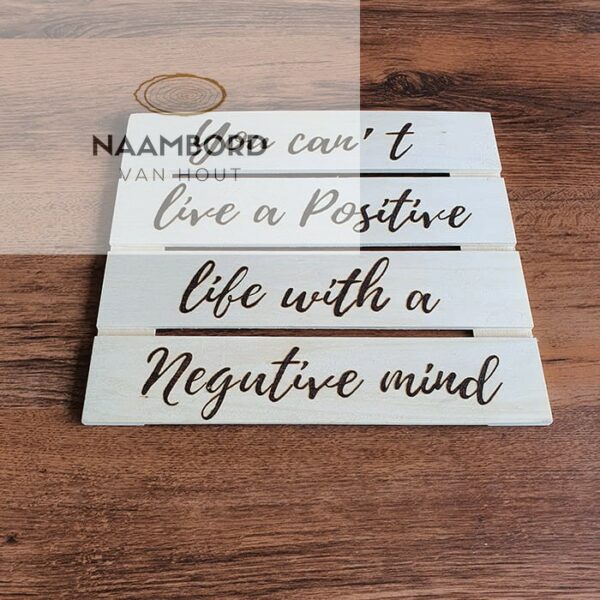 Tekstbord Positive - Afbeelding 4