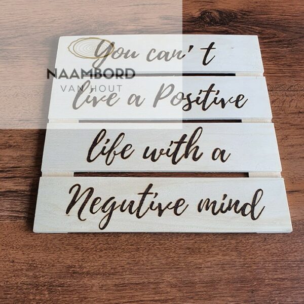 Tekstbord Positive