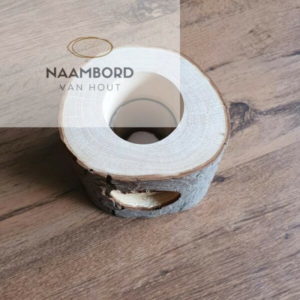 Waxinehouder boomstam met Koe - Afbeelding 5