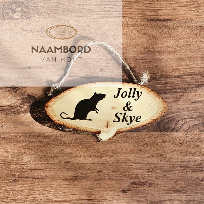 Naambord circa 25cm met hoefijzer of ander figuur - Afbeelding 16