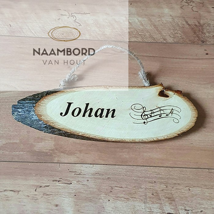 Naambord circa 25cm met hoefijzer of ander figuur - Afbeelding 10