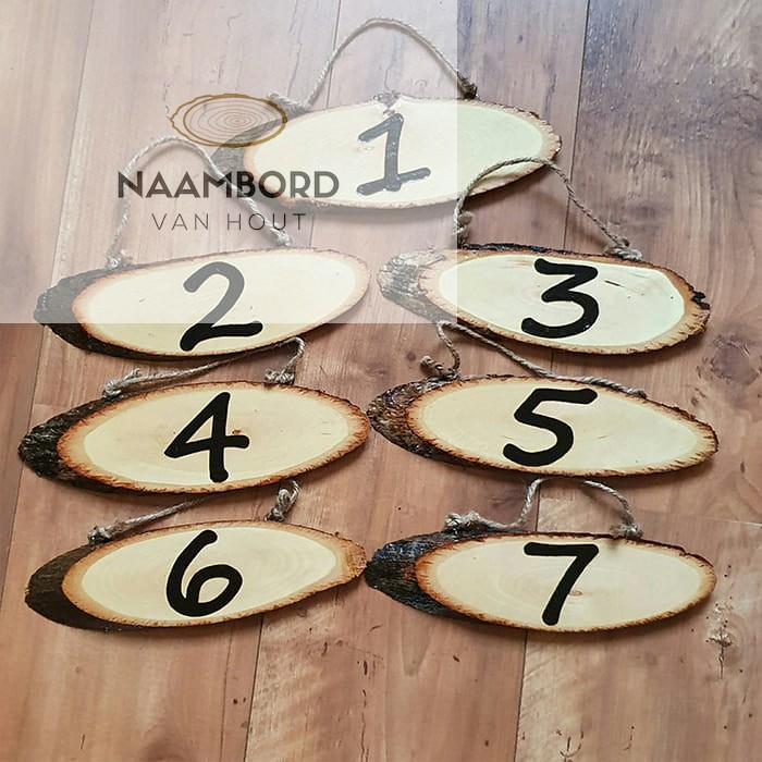 Deurbord met huisnummer