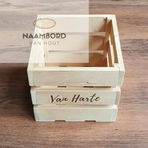 Houten kistje Van Harte