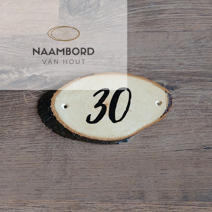 Huisnummer of naambordje ovaal klein - Afbeelding 5