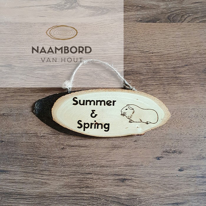 Naambord circa 25cm met hoefijzer of ander figuur - Afbeelding 8