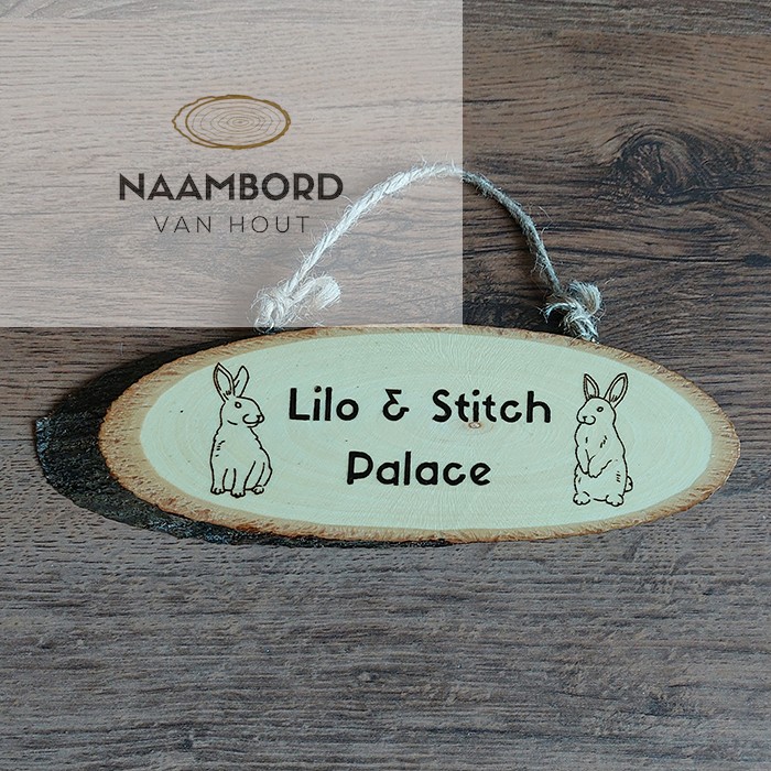 Naambord circa 25cm met hoefijzer of ander figuur - Afbeelding 18