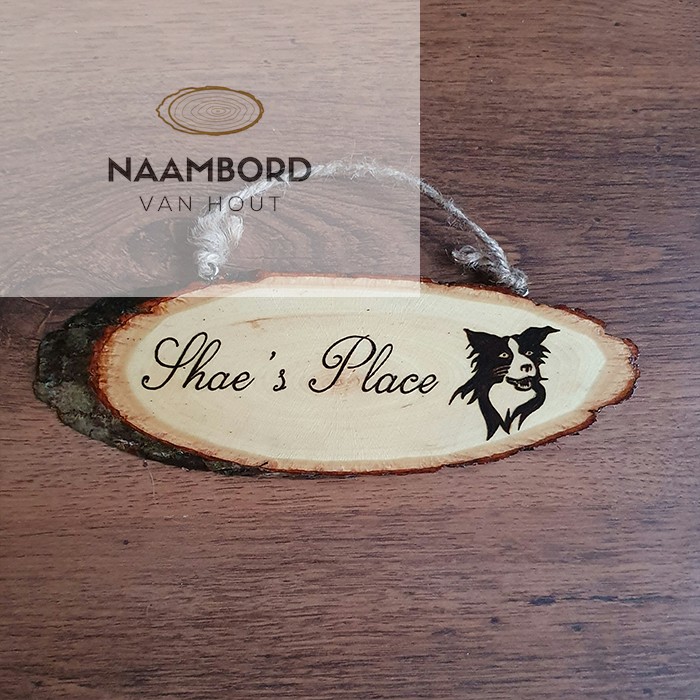 Naambord circa 25cm met hoefijzer of ander figuur - Afbeelding 9