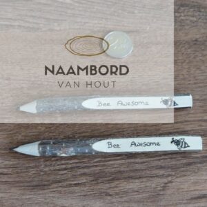 Houten potlood met tekst Bee Awesome - OP=OP