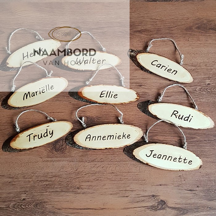 Naambord van hout - Afbeelding 16