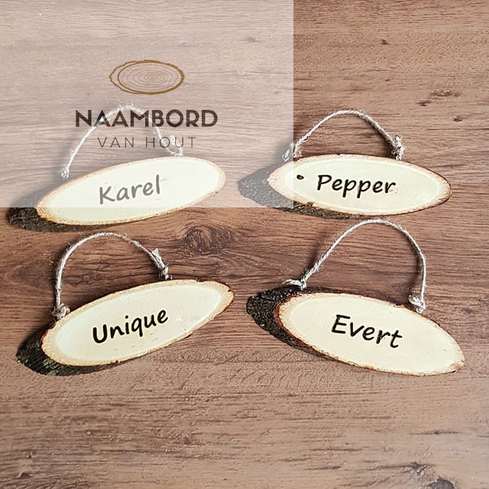 Naambord van hout - Afbeelding 31