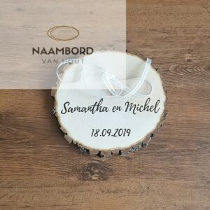 Ringenplank bruiloft