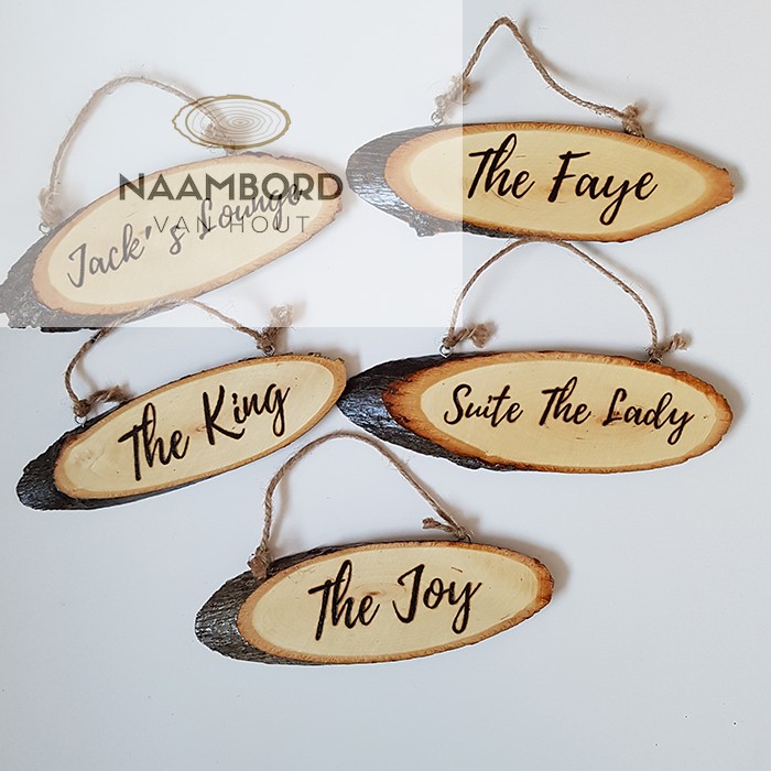 Naambord van hout - Afbeelding 30