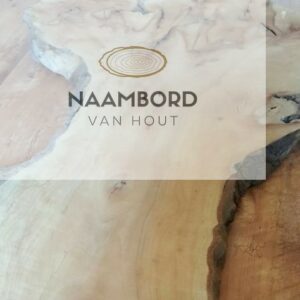 Reclamebord - Gevelbord Iepenhout