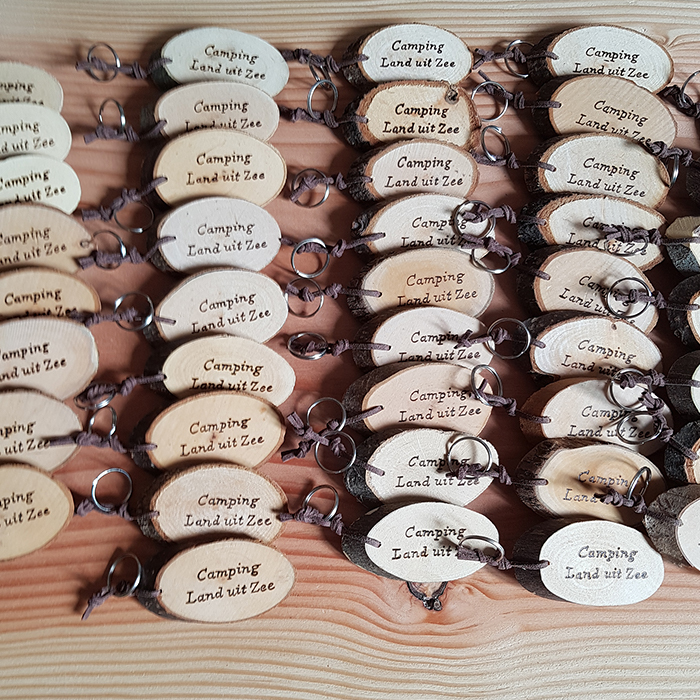 Houten sleutelhanger met naam of andere tekst - Afbeelding 9